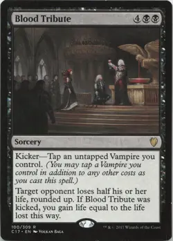 Blood Tribute R Commander 2017 100 - LP MTG - Image 1