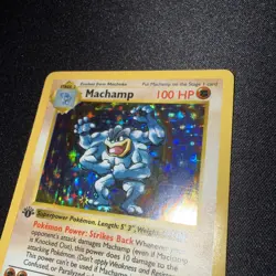 Pokemon TCG - Machamp - 8/102 - Base Set - Shadowless 1st Edition Holo Rare - LP - Image 3