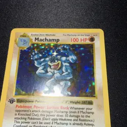 Pokemon TCG - Machamp - 8/102 - Base Set - Shadowless 1st Edition Holo Rare - LP - Image 4