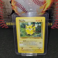 1st Edition Pikachu Pokemon Card 60/64 Jungle Set 1999 MP - Image 1