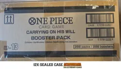 One Piece ENG Carrying on His Will OP-13 Case Sealed ENG BANDAI CARD GAME - Image 1
