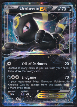 Umbreon EX 55/124 Fates Collide Ultra Rare Holo NM Pokemon Card - Image 1
