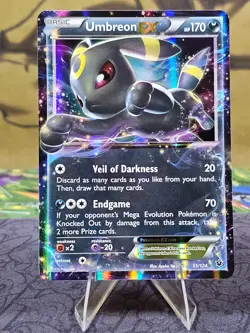 Umbreon EX 55/124 XY Fates Collide Ultra Rare Holo Pokemon Card NM- - Image 1