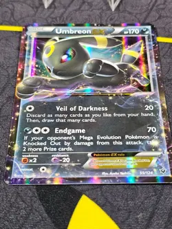 Umbreon EX 55/124 XY Fates Collide Ultra Rare Holo Pokemon Card NM- - Image 2