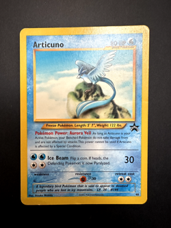 Pokemon Articuno BLACK STAR 48 WOTC PROMO League 2002 Moderately Played - Image 2