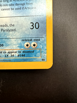 Pokemon Articuno BLACK STAR 48 WOTC PROMO League 2002 Moderately Played - Image 5