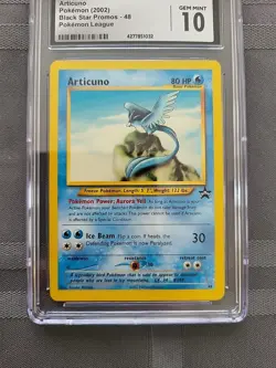 Pokemon: Articuno #48 WOTC Black Star Promo 2002 Pokemon League - Vintage PSA 10 - Image 3