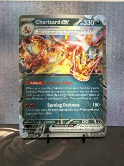 Pokemon TCG Charizard EX Jumbo Oversized Lenticular Promo Card 2025 SVP196 C - Image 1
