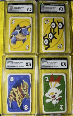 CGC 8.5, 9.5 NM-GEM 2019 Pokemon Pocket UNO ASIA LOT 4 PC Graded Cards 💎 - Image 1