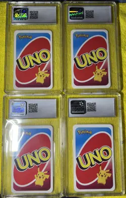 CGC 8.5, 9.5 NM-GEM 2019 Pokemon Pocket UNO ASIA LOT 4 PC Graded Cards 💎 - Image 2