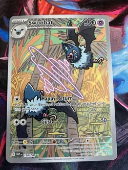 Pokemon TCG Swoobat Illustration Rare Card 120/086 White Flare Pack Fresh - Image 1