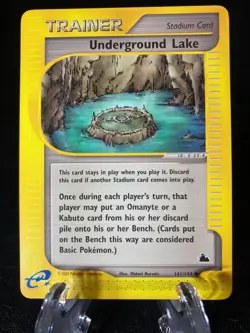 Underground Lake 141/144 Skyridge Common Pokemon TCG Card NM Never Played - Image 1