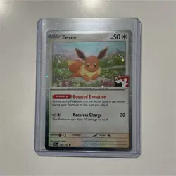 Pokemon TCG Eevee 143/191 Prize Pack Series Cards Holo play stamped near mint - Image 1