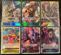 One Piece TCG English 6 Card Lot - Mixed Rarity - All Near Mint - Image 1