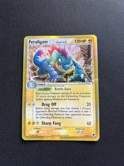 Pokemon Card EX Dragon Frontiers Holo Feraligatr 2/101 - Image 1