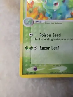 2004 POKEMON EX FIRE RED & LEAF GREEN SET IVYSAUR CARD 35/112 Rare Halo - Image 4