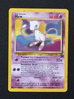 Mew 8 Wotc Promo Regular Pokemon Card LP - Image 1