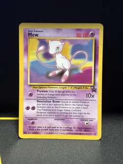 Mew Wizards of the Coast Promo #8 Light Play NON HOLO Pokemon Trading Card Game - Image 1