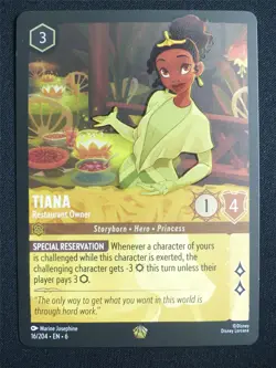 Tiana Restaurant Owner 16/204 Foil - Lorcana Card #139 - Image 1