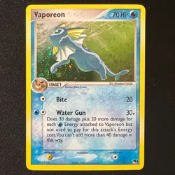 💧 Vaporeon 6/17 - 2006 Pop Series 3 Holo Rare Mid Era Pokemon Cards TCG LP - Image 1