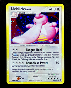 2007 Pokemon LICKILICKY Secret Wonders Set HOLO BLEED Error Card 12/132 SWIRL NM - Image 4