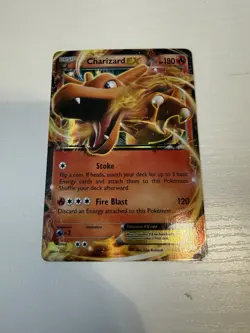 Pokemon TCG Charizard EX Holo Card 11/106 XY Flashfire Ultra Rare LP - Image 2