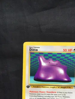 Pokemon Cards: Fossil 1st Edition Rare: Ditto 18/62 - Image 2