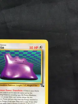 Pokemon Cards: Fossil 1st Edition Rare: Ditto 18/62 - Image 3