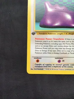Pokemon Cards: Fossil 1st Edition Rare: Ditto 18/62 - Image 5