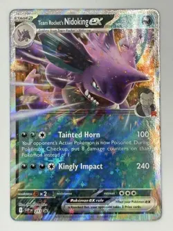 Team Rocket's Nidoking ex 217 Sv: Scarlet & Violet Promo Cards Holo - Image 1