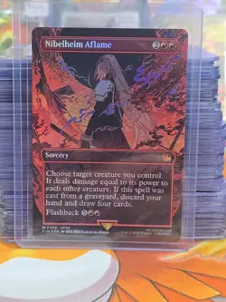 Magic the Gathering #339 Nibelheim Aflame Foil - Image 1