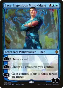 Foil Jace, Ingenious Mind-Mage Ixalan LP 280 - Image 1