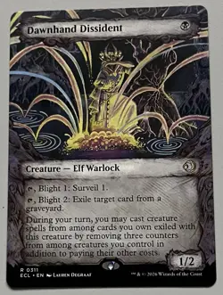 MTG Lorwyn Eclipsed Dawnhand Dissident Creature RARE REGULAR #0311 - Image 1