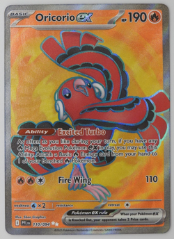 2025 Pokemon Mega Evolution Phantasmal Flames ORICORIO ex Full Art card 110/94 - Image 1