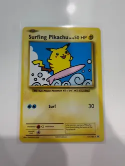 111/108 Surfing Pikachu Non Holo Secret Rare XY - Evolutions - Pokemon Card - NM - Image 1