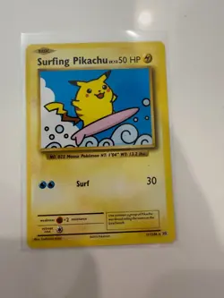 111/108 Surfing Pikachu Non Holo Secret Rare XY - Evolutions - Pokemon Card - NM - Image 1