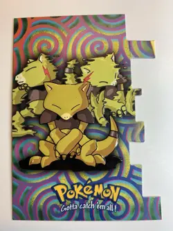 2000 Topps Pokemon TV Animation Series 2 #63 Abra (B) Die Cut Card EV7 of 12 - Image 1