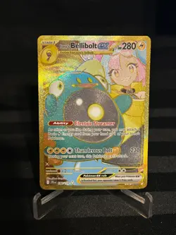 Pokemon TCG Iono's Bellibolt EX #188/159 Gold Hyper Rare SV: Journey Together - Image 1