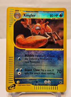 Kingler 50/165 Reverse Holo Rare Expedition Pokemon 1087 - Image 1