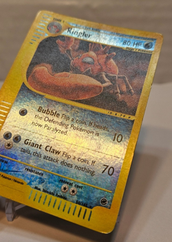 Kingler 50/165 Reverse Holo Rare Expedition Pokemon 1087 - Image 3