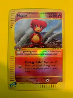 Pokemon Expedition Magby Reverse Holo Rare 17/165 LP - Image 1
