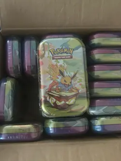 Pokemon TCG Vaporeon Mini Tin Prismatic Evolutions - Factory Sealed Unopened - Image 1