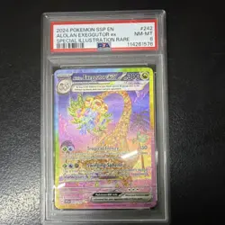 Pokemon Alolan Exeggutor ex 242/191 Sv08 Holo Special Illustration Rare PSA 8 - Image 2