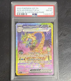 Pokemon Alolan Exeggutor ex 242/191 Sv08 Holo Special Illustration Rare PSA 8 - Image 5