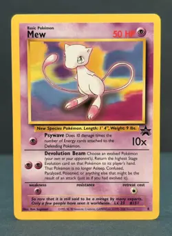 Mew Black Star Promo #8 | Wizards of the Coast | Vintage | Lightly Played (LP) - Image 2