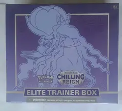 Pokemon TCG Sword & Shield Chilling Reign Elite Trainer Box Shadow Rider Calyrex - Image 1