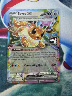 Pokemon TCG Eevee ex 075/131 Prismatic Evolutions Play! Prize Pack Series 7 - NM - Image 1