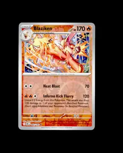 NM pokemon SV10: Destined Rivals Reverse Holo Rare Blaziken - 042/182 - Image 1