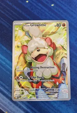 Hisuian Growlithe Illustration Rare 181/167 NM/M Pokemon Twilight Masquerade - Image 1