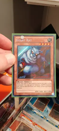 YuGiOh: "Giant Rat" - SECRET RARE - Unlimited - Sharp Mint New LCYW - Image 1